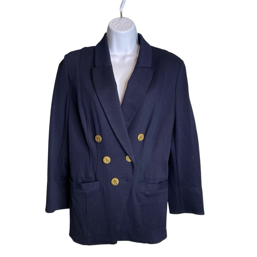 Cabi Women's Grand Slam Double Breasted Nautical Blazer Est. Size M Coastal